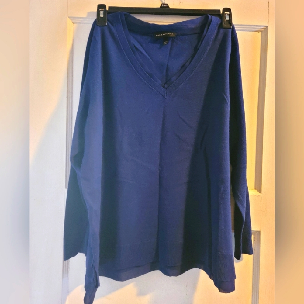 Lame Bryant size 22/24 Navy Blue sweater